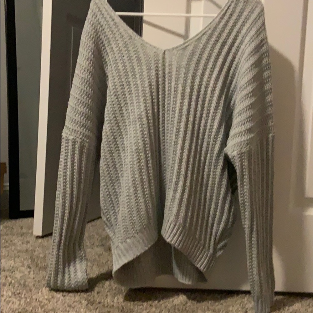 Oversized grey sweater rue 21